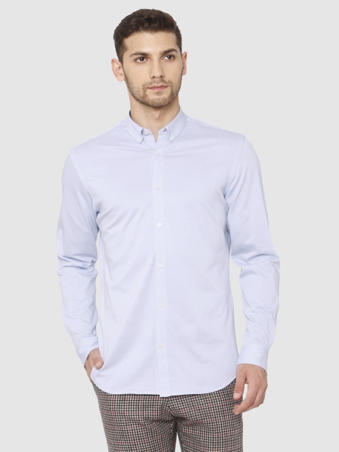 

SELECTED Men Blue Slim Fit Opaque Casual Shirt