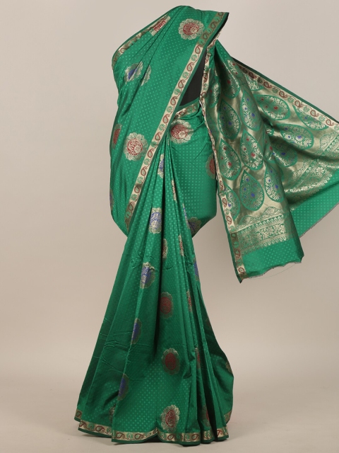 

Pothys Green & Blue Woven Design Art Silk Saree