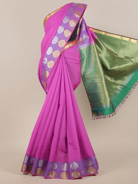 

Pothys Pink & Purple Zari Art Silk Saree