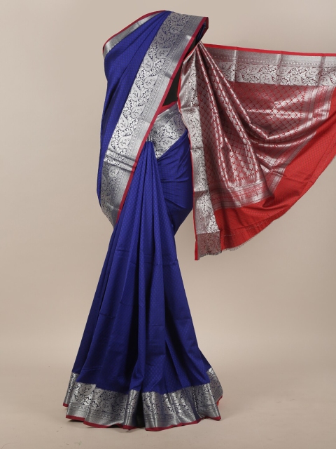 

Pothys Blue Ethnic Motifs Zari Art Silk Saree