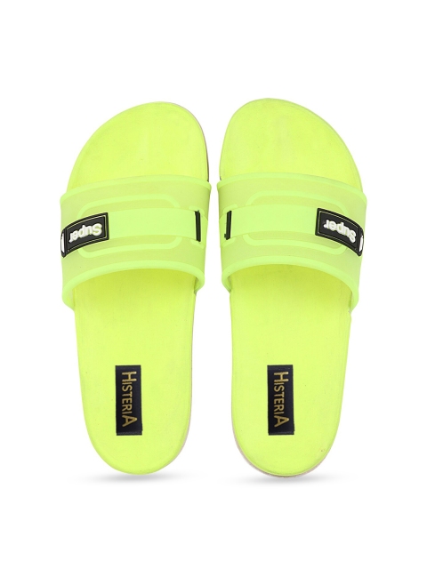 

Histeria Men Fluorescent Green Rubber Sliders