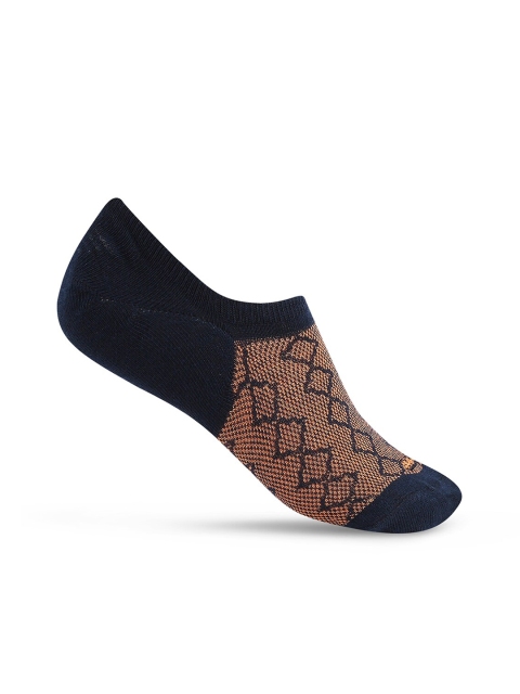 

Ajile by Pantaloons Men Navy Blue & Brown Patterned Shoe-Liners