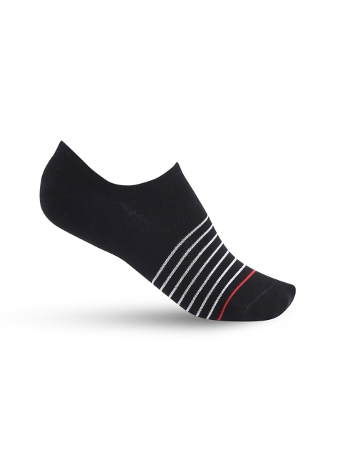 

Ajile by Pantaloons Men Black & White Striped Shoe Liners