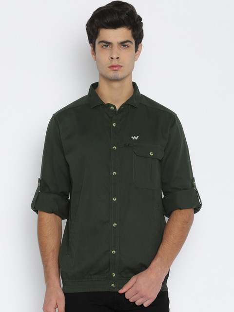 

Wildcraft Olive Green Shirt-Style Jacket, Beige