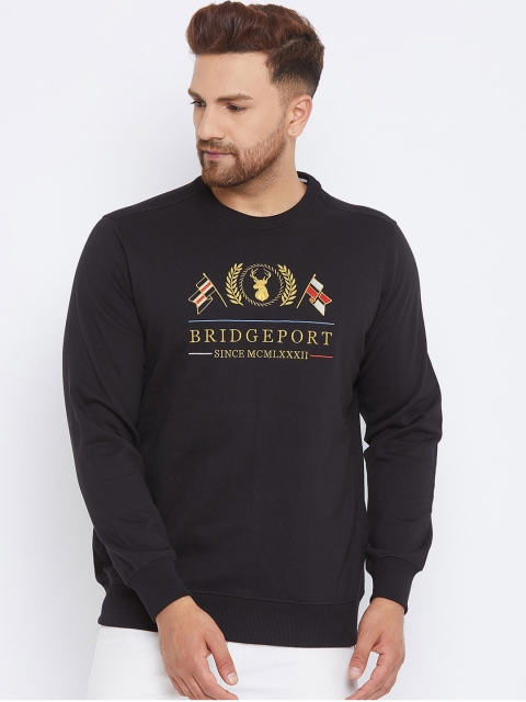 

98 Degree North Men Black Printed Sweatshirt