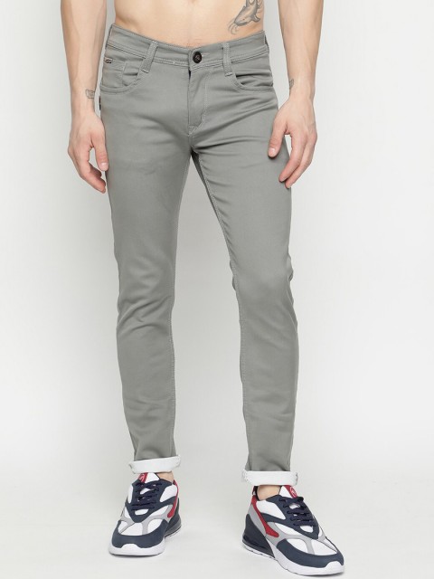 

V2 Value & Variety Men Grey Slim Fit Trousers
