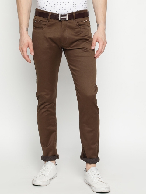 

V2 Value & Variety Men Solid Brown Trousers
