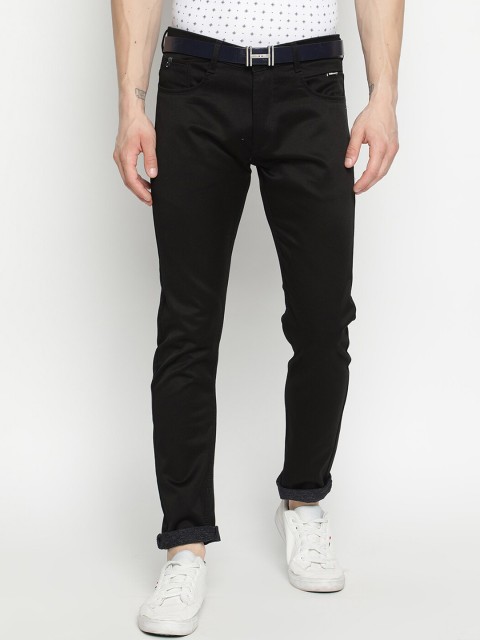

V2 Value & Variety Men Black Solid Regular Casual Trousers