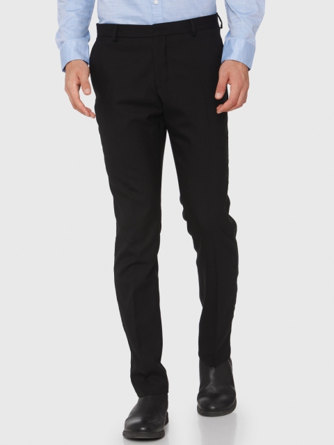 

SELECTED Men Black Solid Slim Fit Formal Trousers