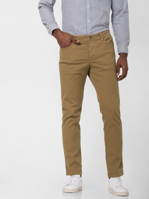 

SELECTED Men Khaki Solid Slim Fit Chinos