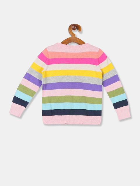 

GAP Girls Multicoloured Striped Pullover, Multi