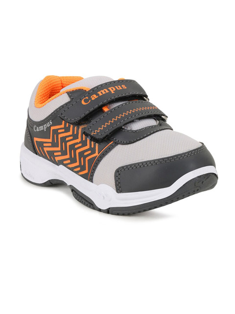 

Campus Unisex Kids Grey Mesh Running Non-Marking Shoes