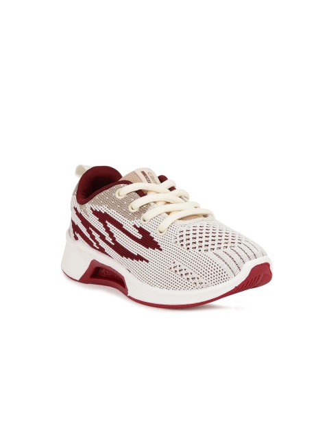 

Campus Unisex Kids Cream Mesh Running Non-Marking Shoes