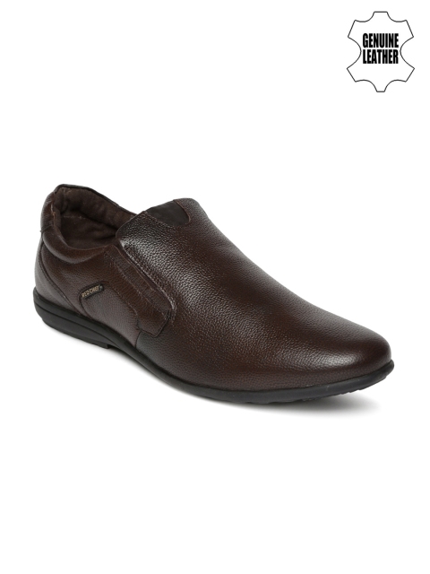 

Red Chief Men Brown Genuine Leather Slip-Ons