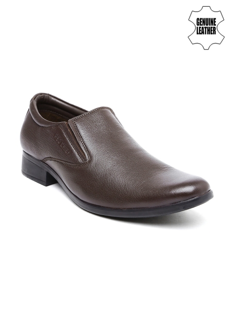 

Red Chief Men Brown Genuine Leather Slip-ons