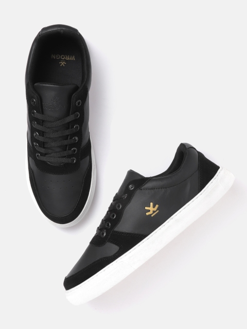 

WROGN Men Black Solid Sneakers