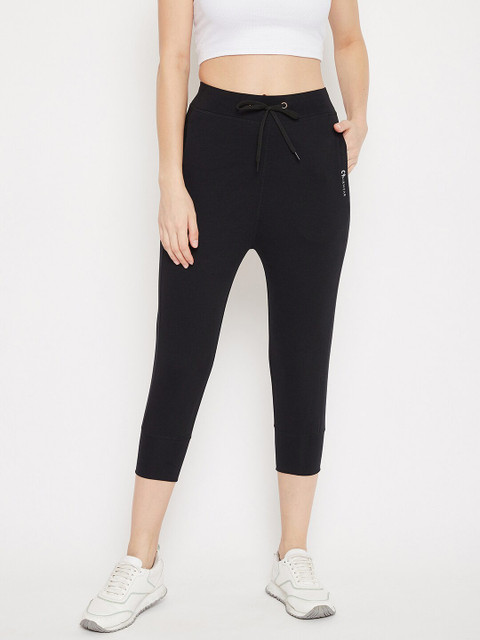 

C9 AIRWEAR Women Black Solid Capri