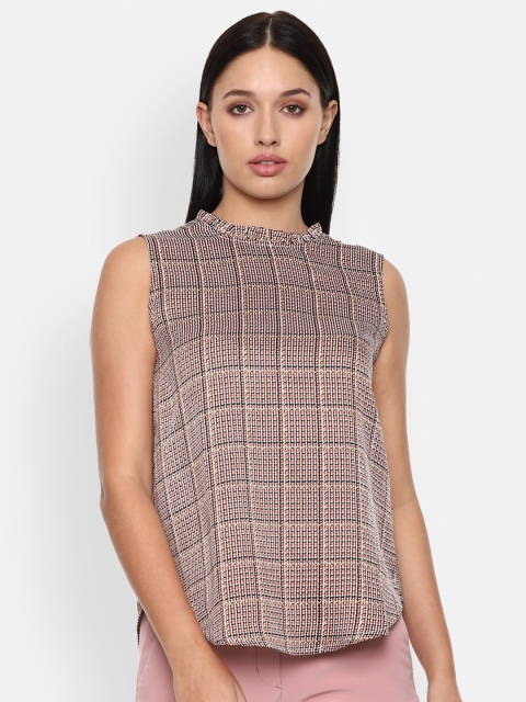 

Van Heusen Woman Multicoloured Checked Regular Top, Multi