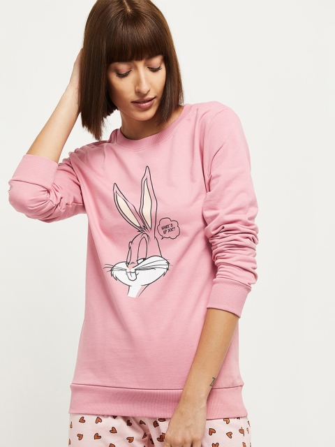 

max Pink Printed Regular Top
