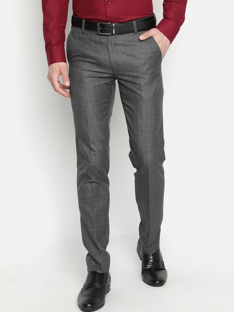 

V2 Value & Variety Men Grey Formal Trousers