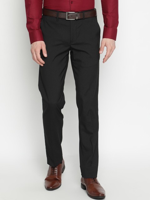 

V2 Value & Variety Men Black Formal Trousers