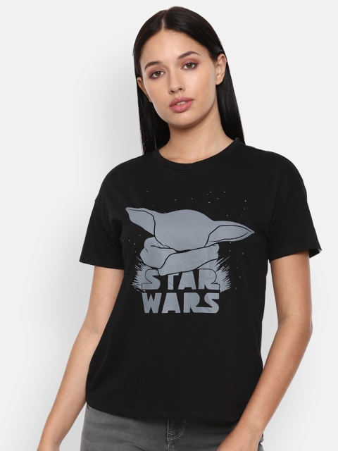 

Van Heusen Woman Women Black Printed T-shirt
