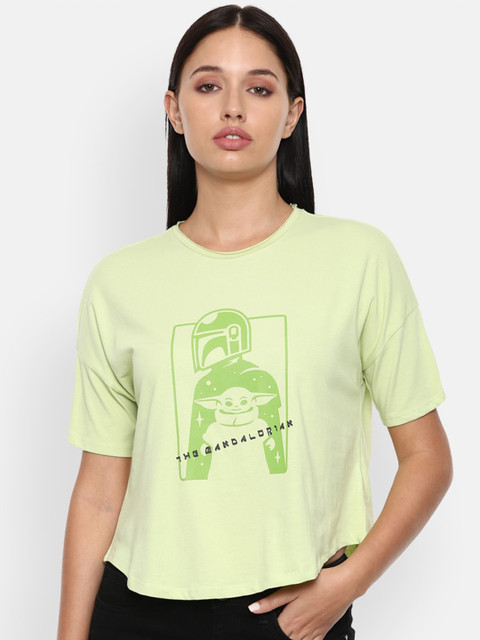 

Van Heusen Woman Green Printed T-shirt