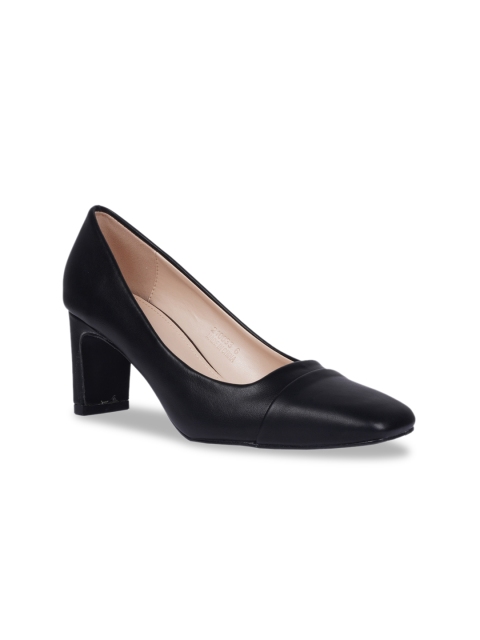 

HEATWAVE Women Black Block Pumps