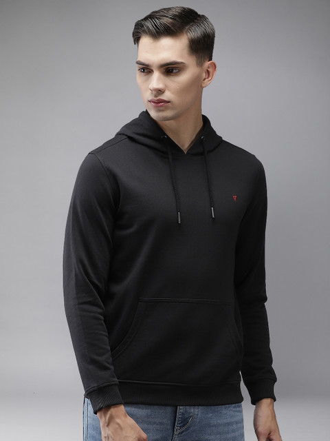 

Van Heusen Sport Men Black Hooded Sweatshirt