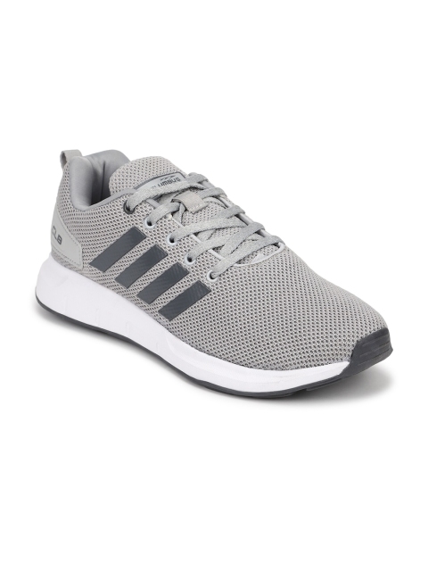 

Columbus Men Grey & White Mesh Running Shoes