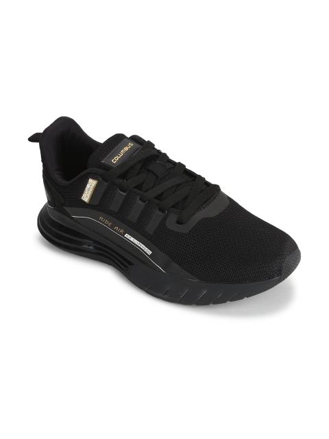 

Columbus Men Black Mesh Running Shoes