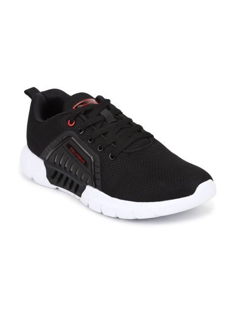

Columbus Men Black Mesh Running Shoes