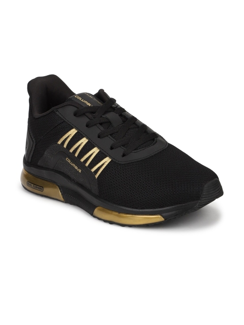 

Columbus Men Black Mesh Running Shoes
