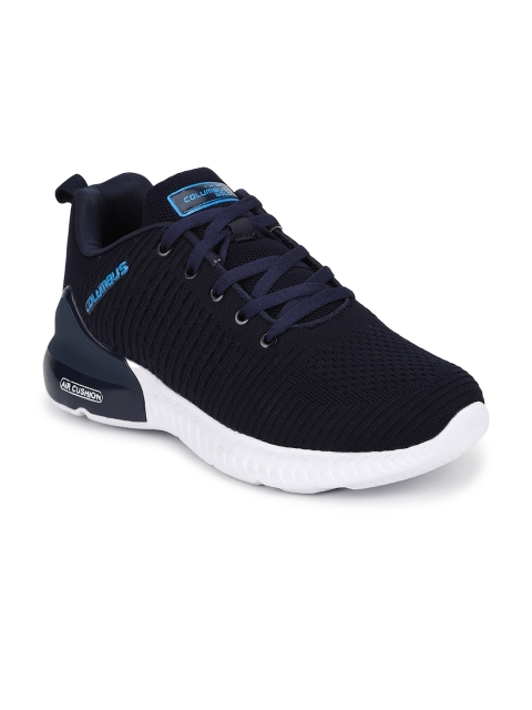 

Columbus Men Navy Blue Mesh Running Shoes