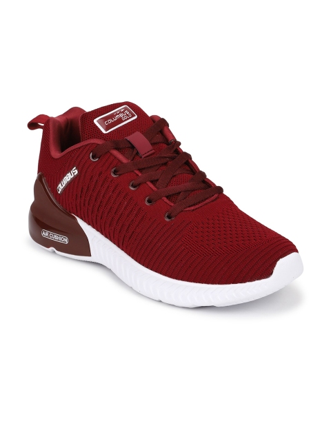 

Columbus Men Maroon Mesh Running Shoes