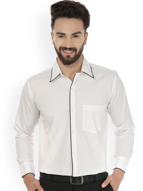 

JAINISH Men White Comfort Fit Formal Shirt