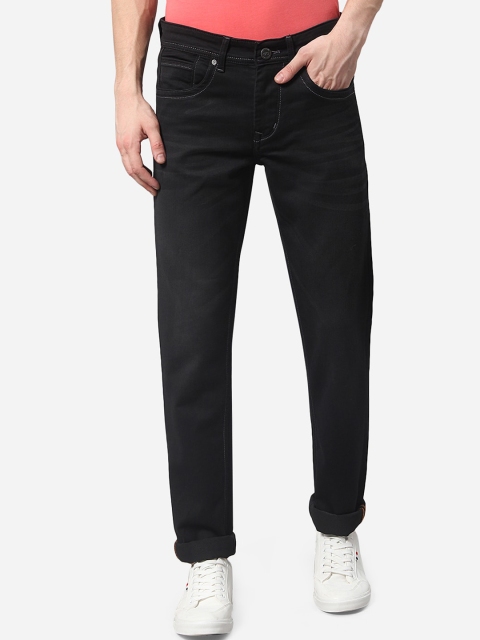 

JADE BLUE Men Black Straight Fit Stretchable Jeans