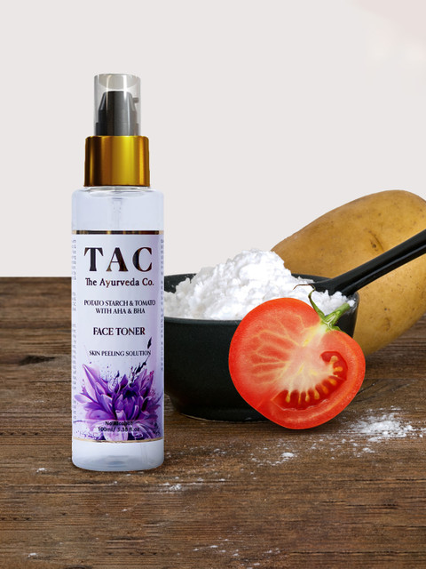 

TAC - The Ayurveda Co. AHA BHA Face Toner for Peeling & Exfoliation with Potato Starch, Transparent