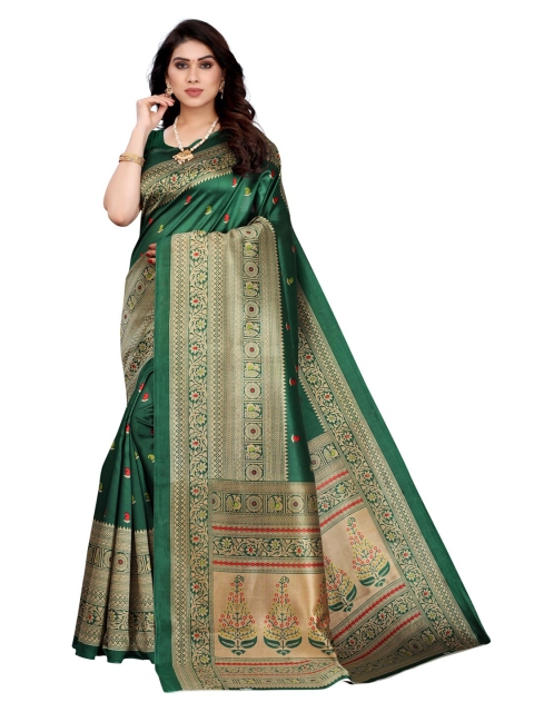 

KALINI Women Green ethnic Motifs Printed Saree
