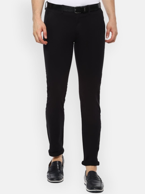 

Van Heusen Sport Men Black Solid Slim Fit Chinos Trousers