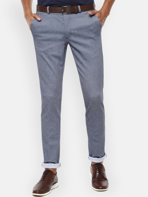 

Van Heusen Sport Men Grey Textured Slim Fit Trousers