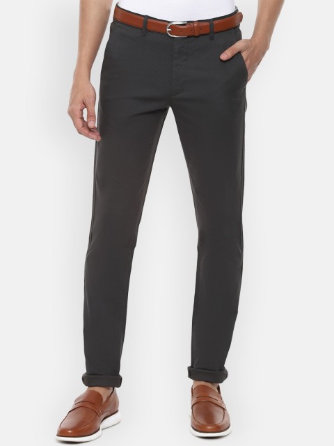 

Van Heusen Sport Men Grey Solid Slim Fit Trousers