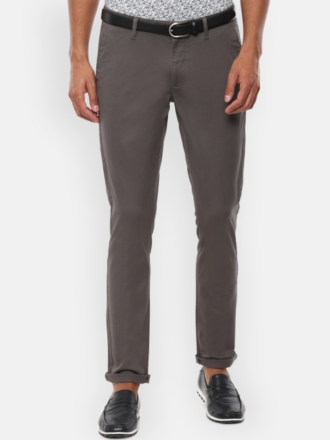 

Van Heusen Sport Men Grey Solid Slim Fit Trousers