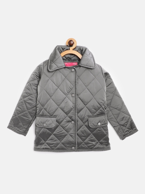 

White Snow Girls Grey Quilted Jacket
