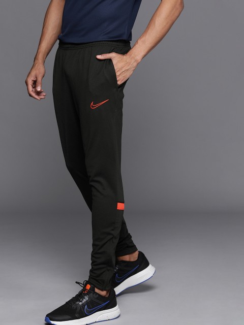 

Nike Men Black Solid Dri-FIT Academy Soccer Track Pants