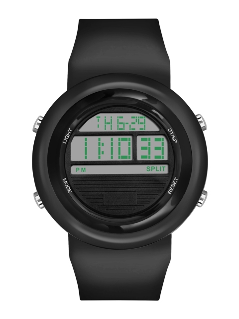 

SWADESI STUFF Unisex Black Dial & Black Straps Digital Automatic Watch