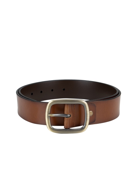 

ROSSO BRUNELLO Men Brown Solid Leather Belt