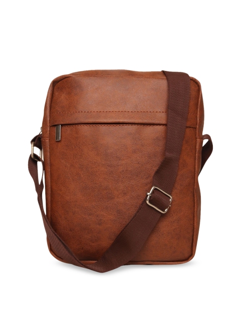 

ASTRID Men Brown PU Structured Sling Bag