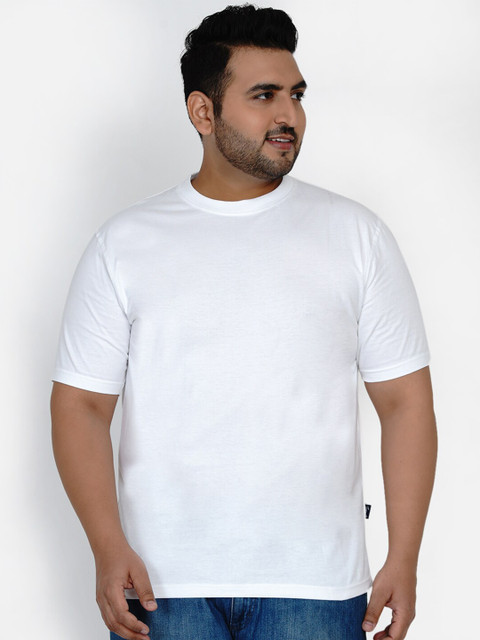 

Santonio Men White High Neck T-shirt