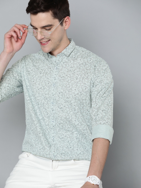

Mast & Harbour Men Green Floral Printed Casual Shirt